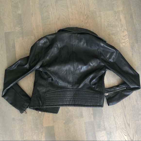 BLANKNYC Black Vegan Faux Leather Moto Jacket - Picture 6 of 7